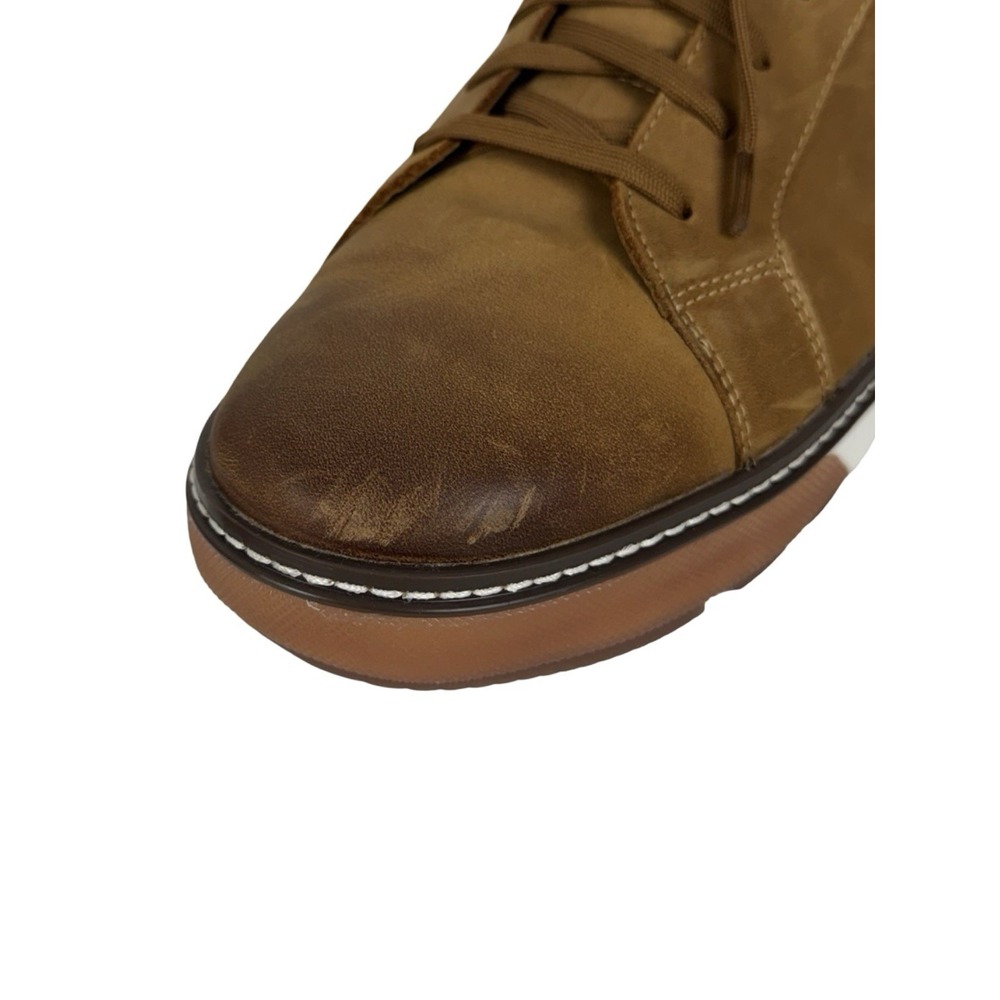 Johnston & Murphy Mens US 12 Shoes McGuffey Lug Lace To Toe Sneakers Distressed - Picture 11 of 16